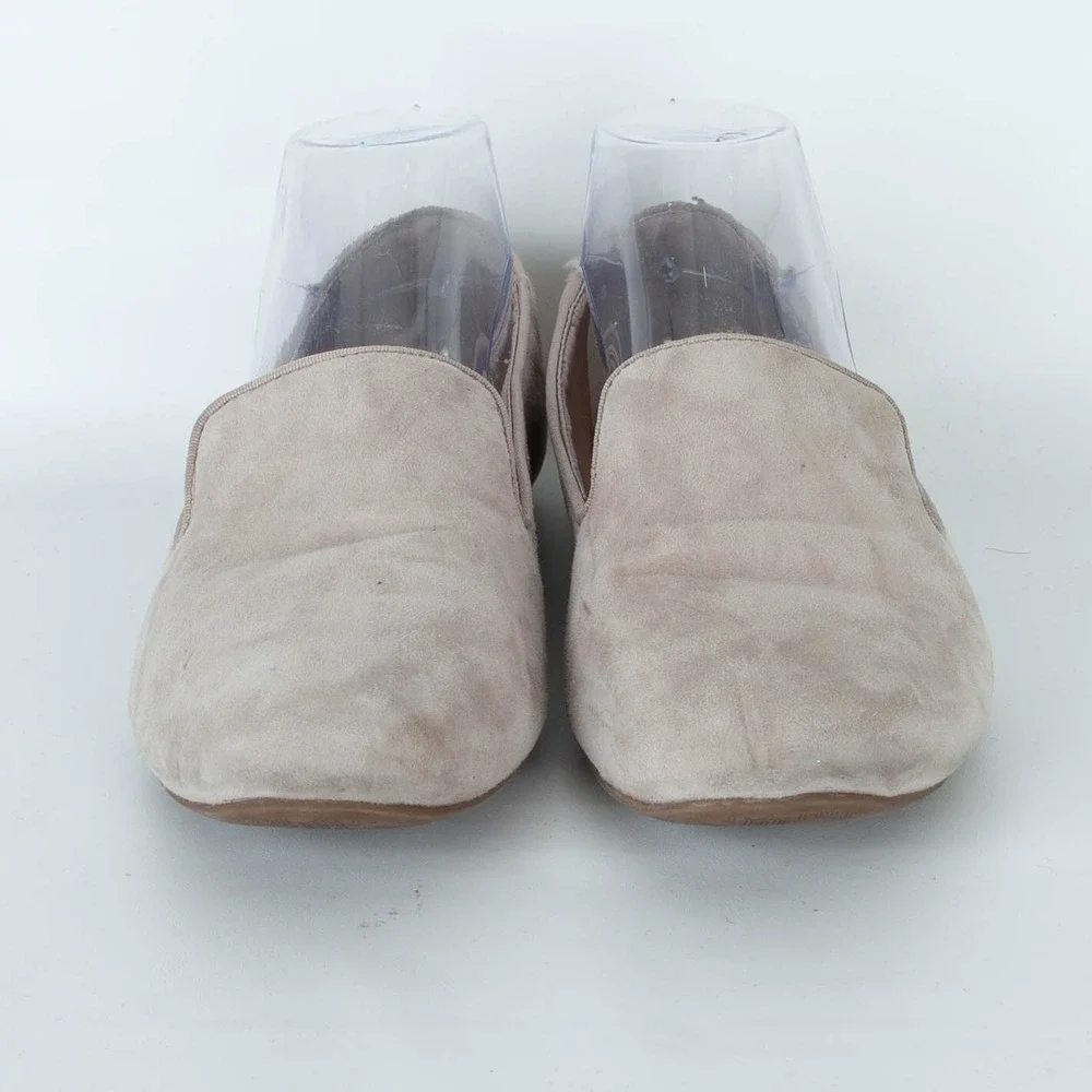 Birdies The Starling Suede Loafers Flats Beige Slip On‎ Size 9 Preppy Comfort
